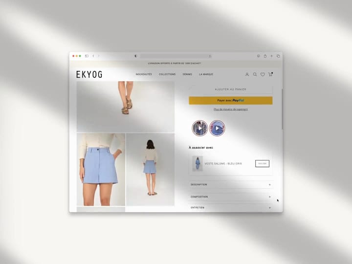 Cover image for Eshop Experience & Visual Coordination – Ekyog SS25