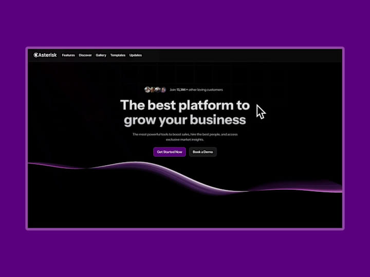 Cover image for Asterisk Landing Page - 3D Strip