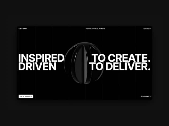 Cover image for Hero section exploration for Creative Studio