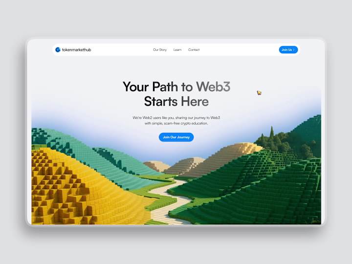 Cover image for TokenMarketHub Web3 Onboarding Site Design