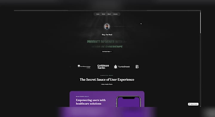 Cover image for Portfolio Website for a Product designer