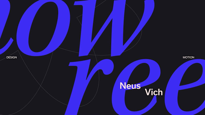 Cover image for Motion Design Showreel - Neus Vich