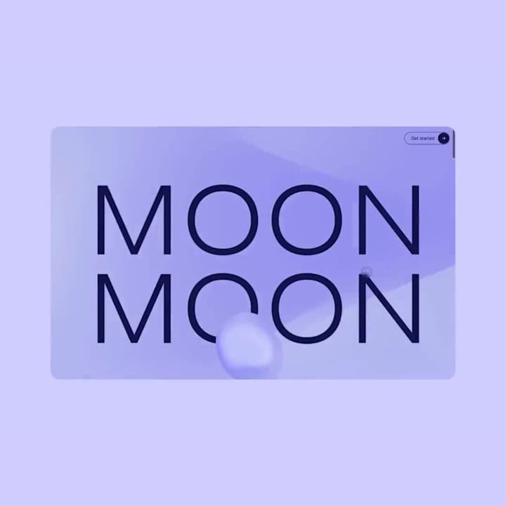 Cover image for moonmoon.digital • Design Agency Landing Page