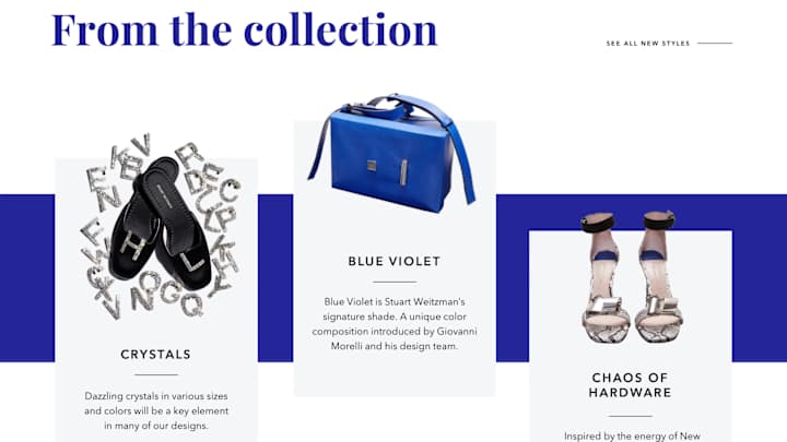 Cover image for Stuart Weitzman Website Redesign