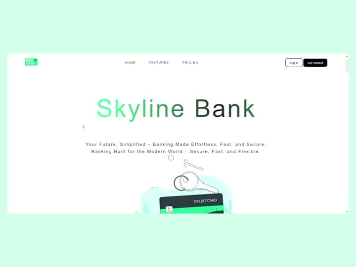 Cover image for Online Bank Landing Page