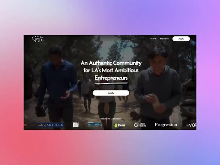 Cover image for Startup Village Site