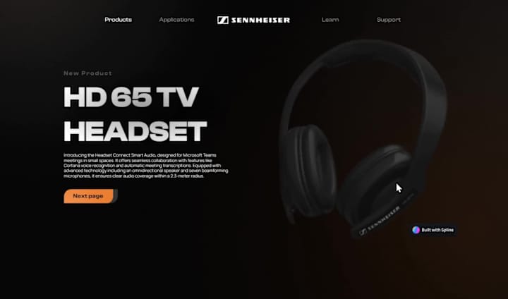 Cover image for Sennheiser Product Page In Framer