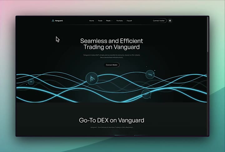 Cover image for Vanguard landing page Rive animations 