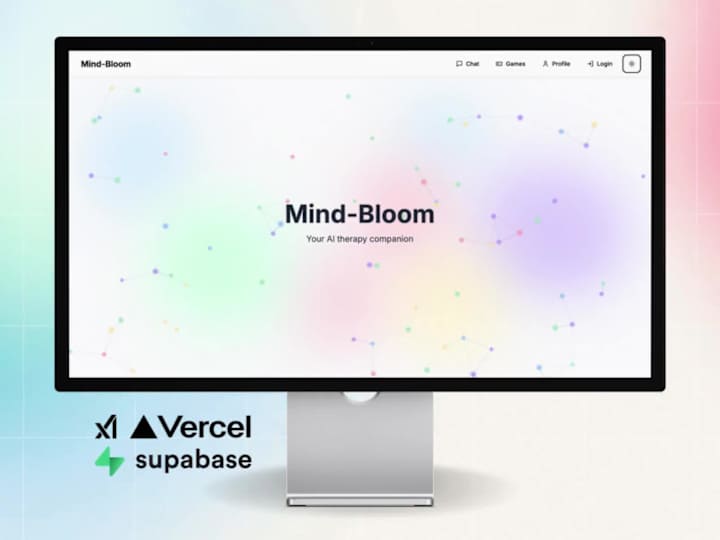 Cover image for Mind-Bloom, an AI powered health app | V0/Vercel, Supabase, xAI