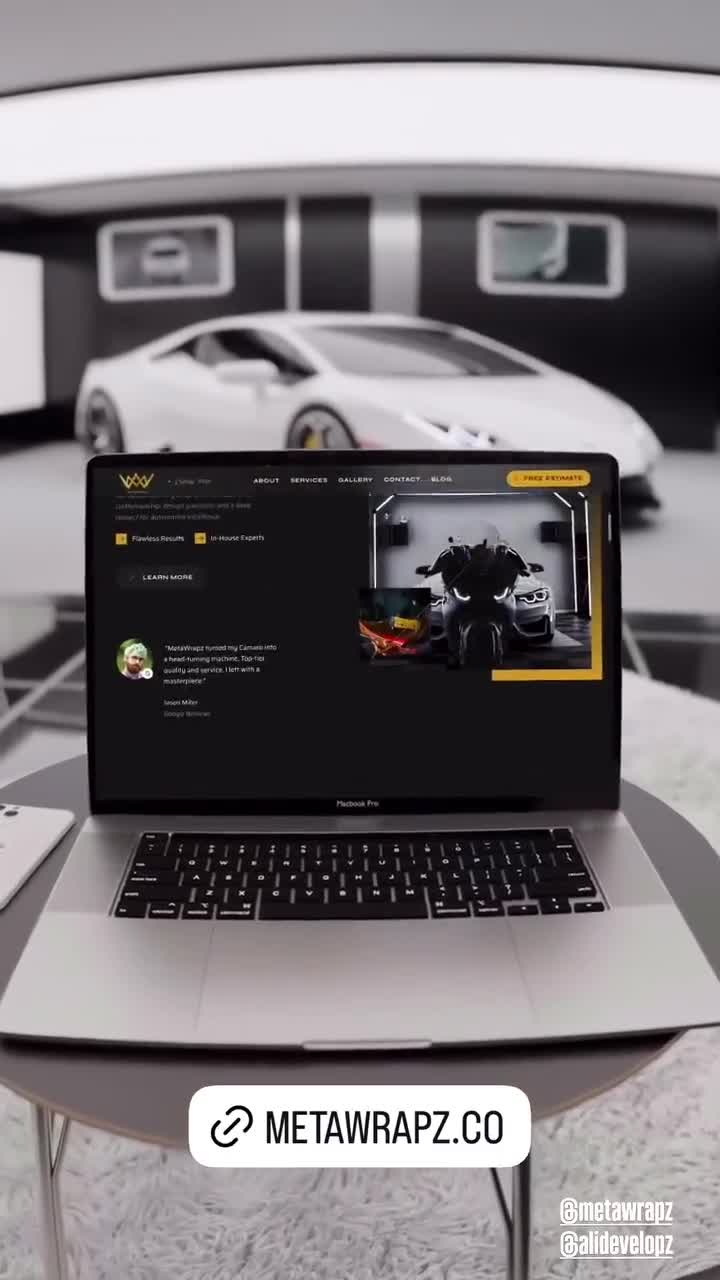 Cover image for Metawrapz – Premium Car Detailing Website Design & Dev