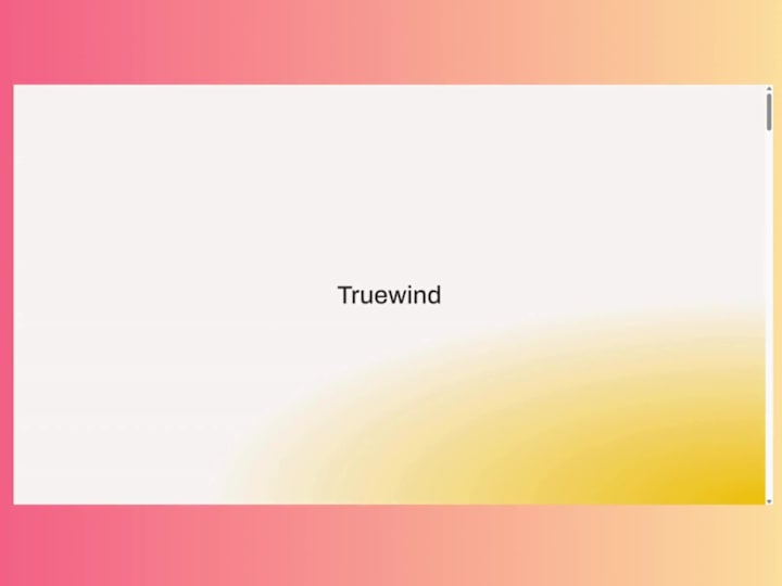 Cover image for Truewind Framer website