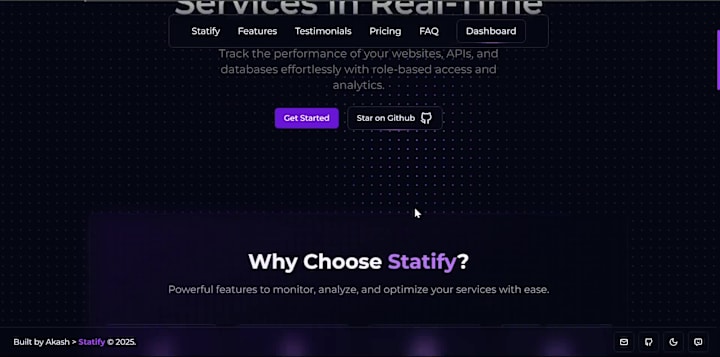 Cover image for Landing Page - Statify