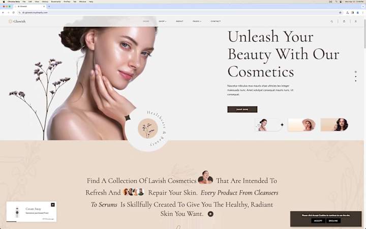 Cover image for Glowish: Radiant Wix Beauty Store