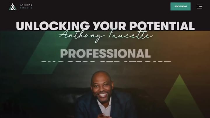 Cover image for Website for Anthony Faucette’s Personal Brand on Wix Studio