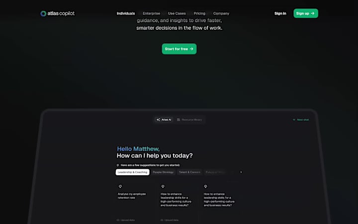 Cover image for Atlas Copilot Website Brought to Life with Webflow