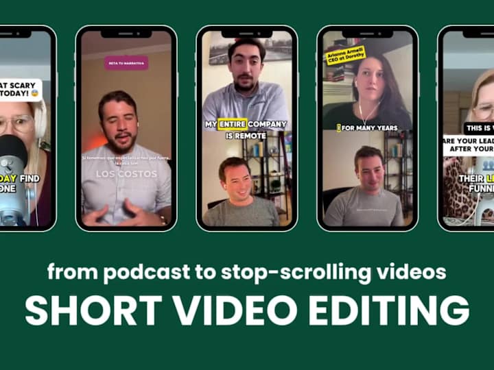 Cover image for Video Editing | From Podcast Interviews to TikTok Viral Clips