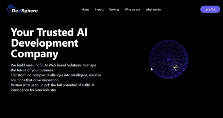 Cover image for Interactive 3D Landing Page Development