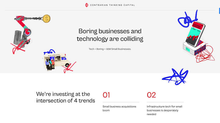 Cover image for Web Design/Framer Development - Contrarian Thinking capital