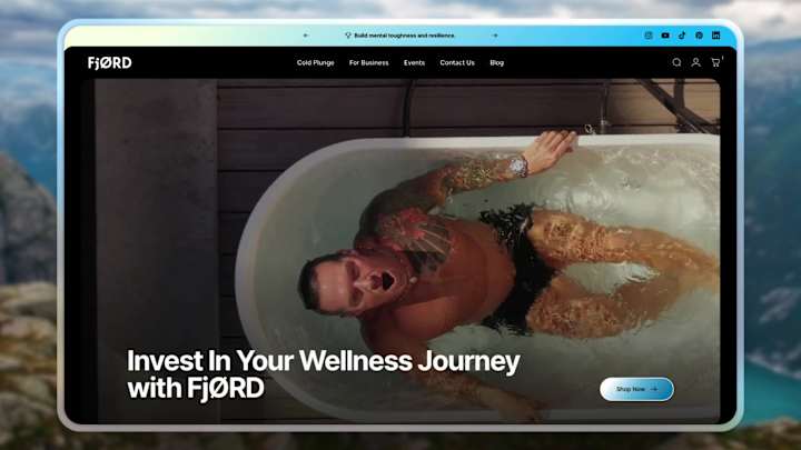 Cover image for FjØRD Cold Plunge Growth Strategy and Shopify Store Redesign 