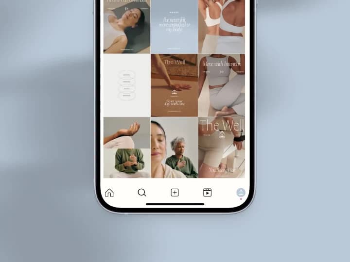 Cover image for The Well Pilates – Concept Social Media Direction