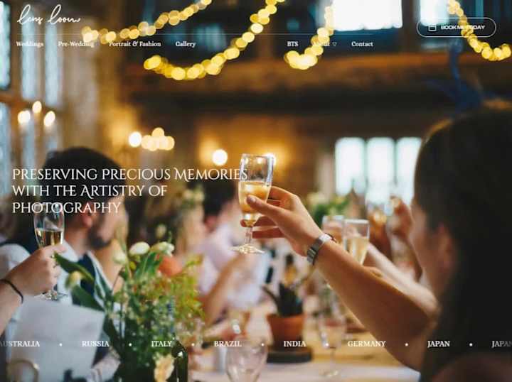 Cover image for Lens Loom - Wedding Photography Website