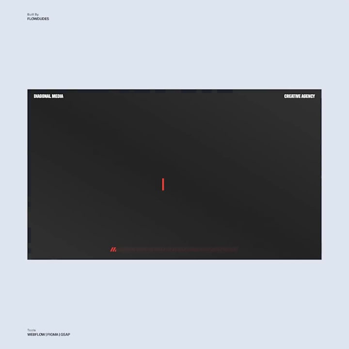 Cover image for Diagonal Media’s Agency | Webflow Website with Gsap