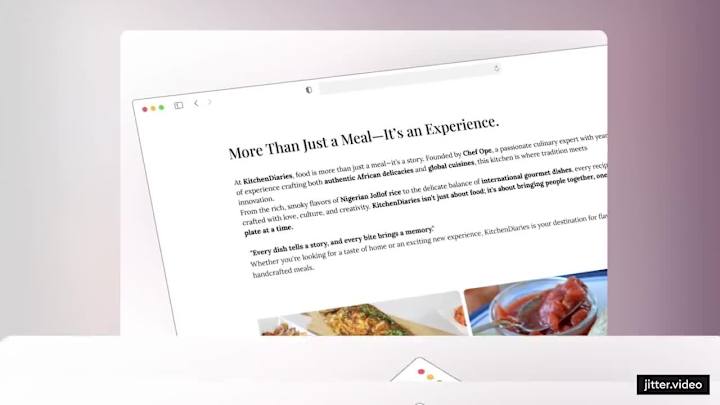 Cover image for  KitchenDiaries Restaurant  – Framer Website Development