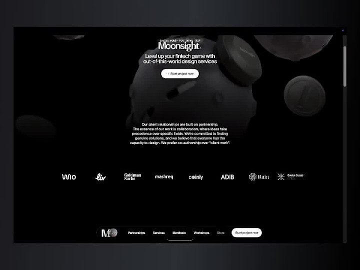 Cover image for Moonsight® — Design Partner for Fintech