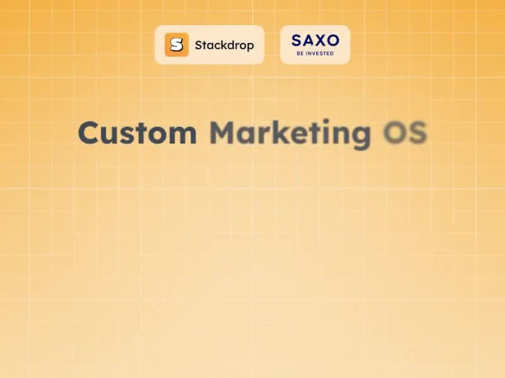 Cover image for Saxo Bank – Marketing OS Development