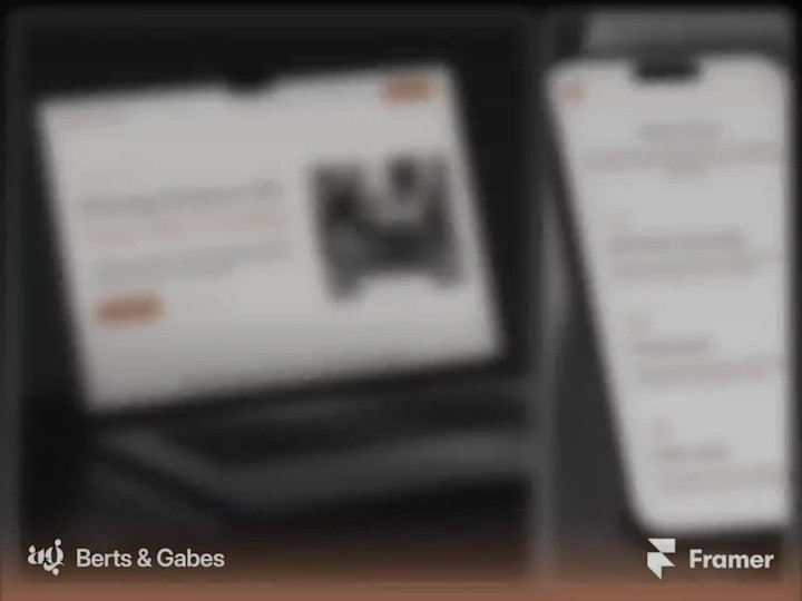 Cover image for Berts & Gabe | Sales Consulting Website Built in Framer