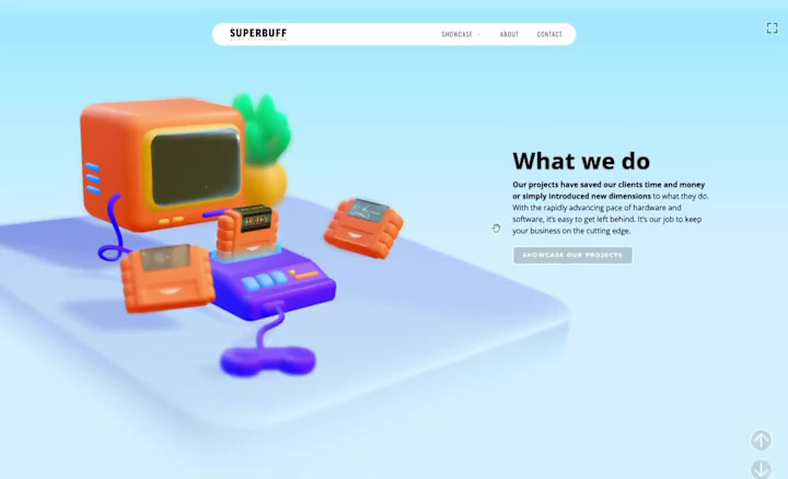 Cover image for Interactive 3D Spline for Superbuff's website