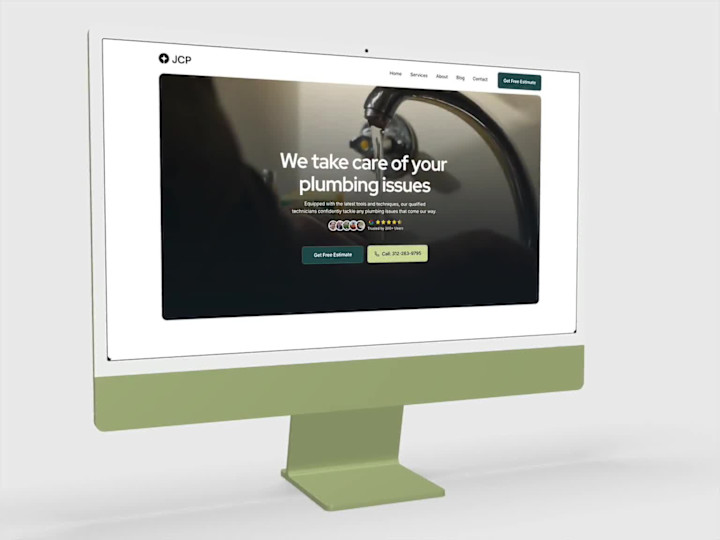 Cover image for JCP Plumbing - custom website in Framer