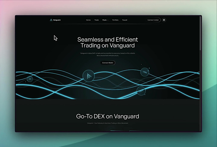 Cover image for Vanguard landing page Rive animations 