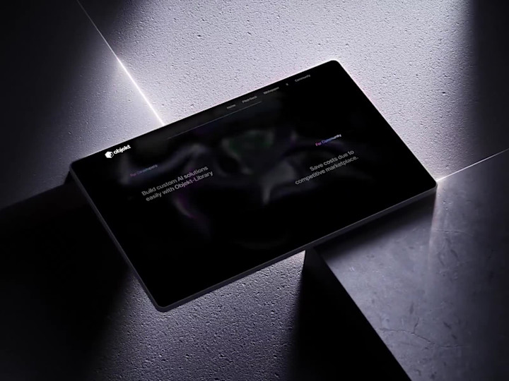Cover image for Objekt landing page animation