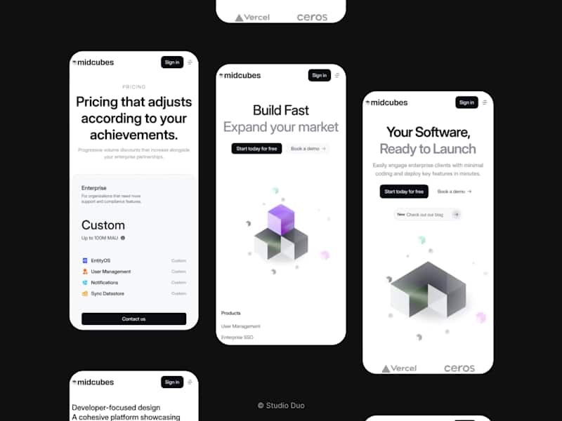 Cover image for Midcube Saas Framer Website