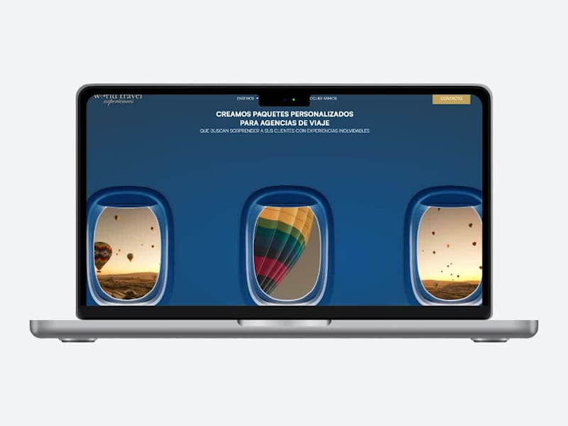 Cover image for Wordpress Website for a B2B Travel Agency | Parallax animation