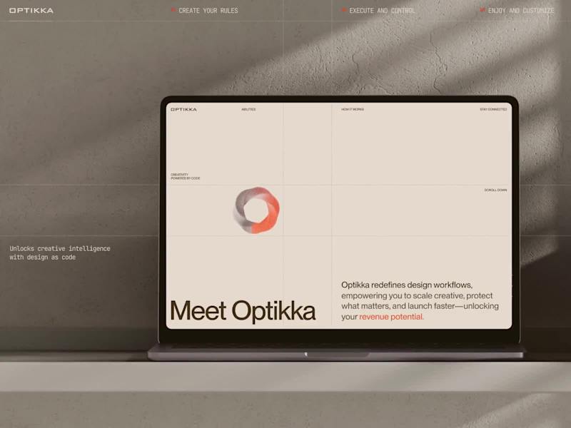 Cover image for OPTIKKA | Landing Page for an AI-Powered Design System