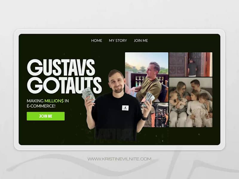 Cover image for Personal Brand Website for E-Commerce Entrepreneur