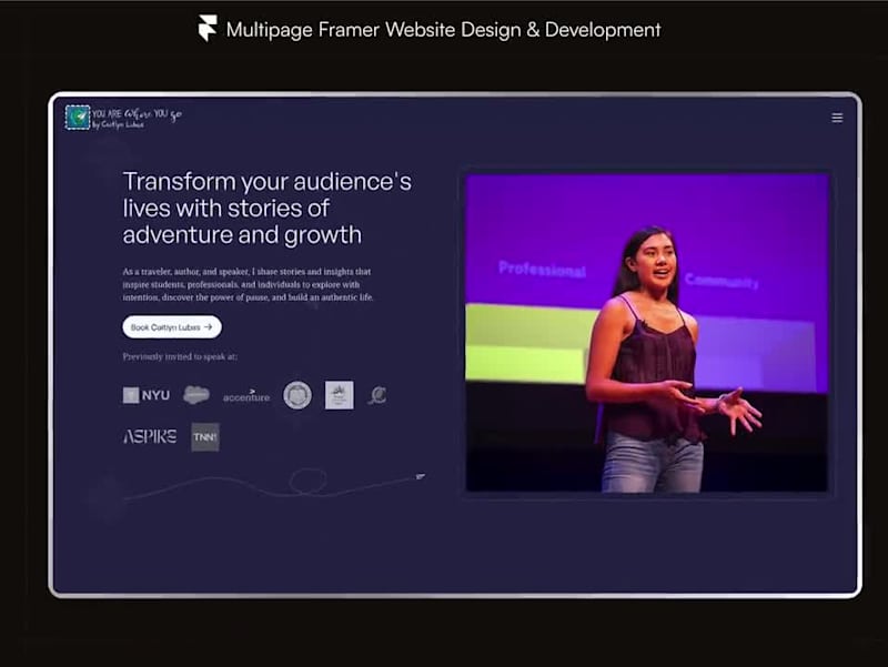 Cover image for You Are Where You Go — Multipage Framer Website Design & Dev