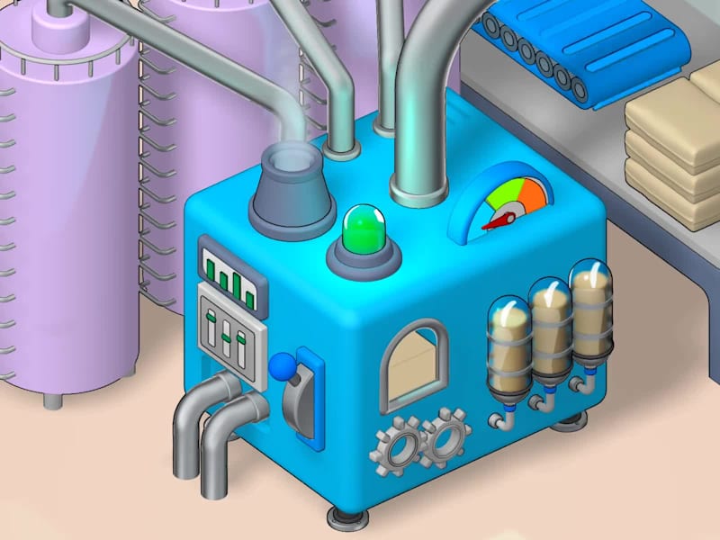 Cover image for 3D Concrete Manufacturing Plant Design in Spline🏭