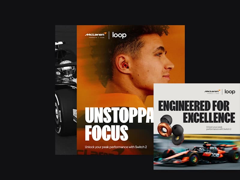 Cover image for Loop Earplugs x McLaren Campaign Collaboration