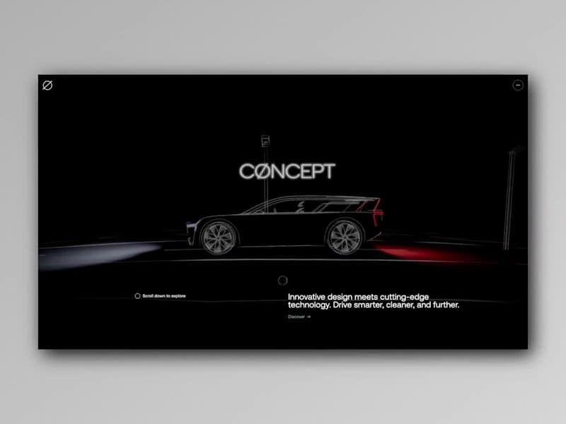 Cover image for CONCEPT – A 3D Interactive Web Experience for Next-Gen EV Design