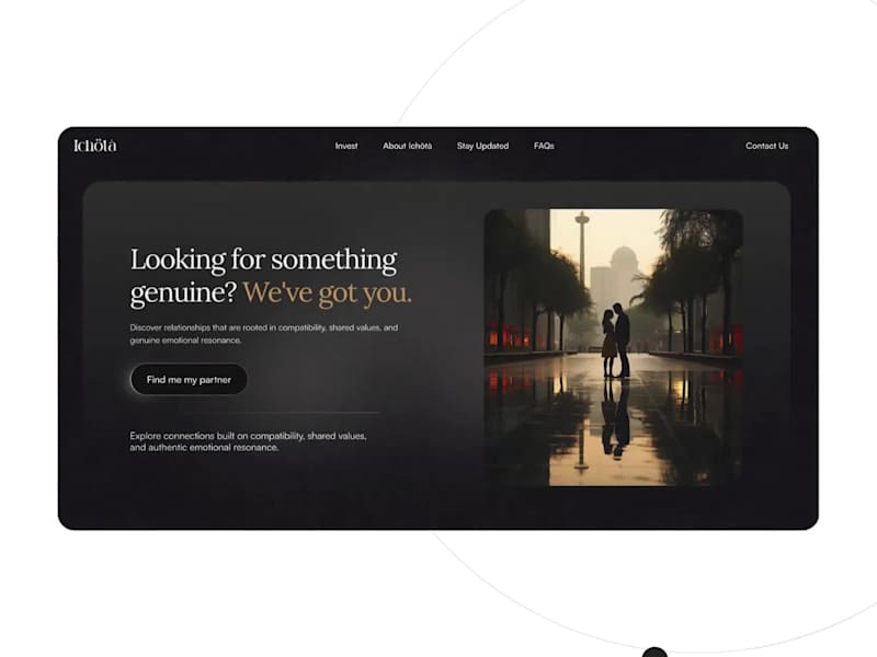 Cover image for Dating App Landing Page