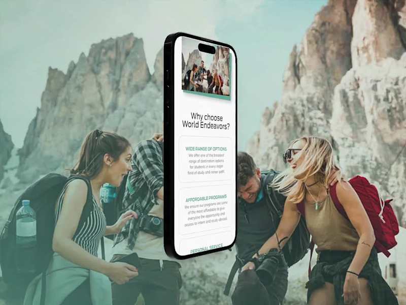 Cover image for Redesign of a Travel and education website