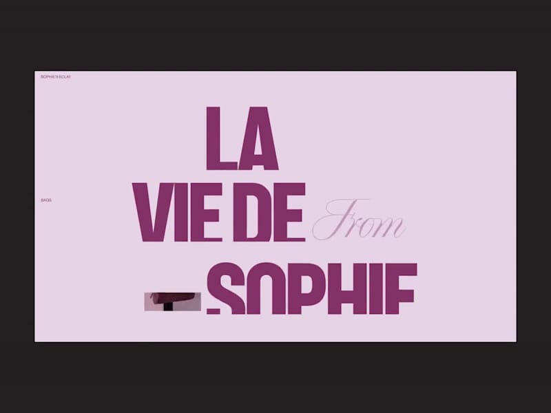 Cover image for La Vie de Sophie: A website for a female fashion collector