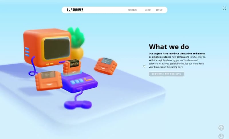 Cover image for Interactive 3D Spline for Superbuff's website