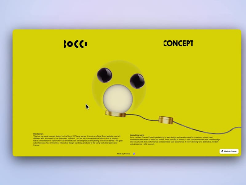 Cover image for Spline Framer Bocci Concept