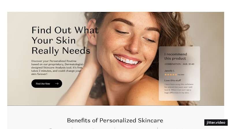 Cover image for Feel Beauty Skincare Landing Page with A/B Testing