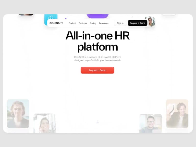 Cover image for Sleek Landing Page for CoreShift