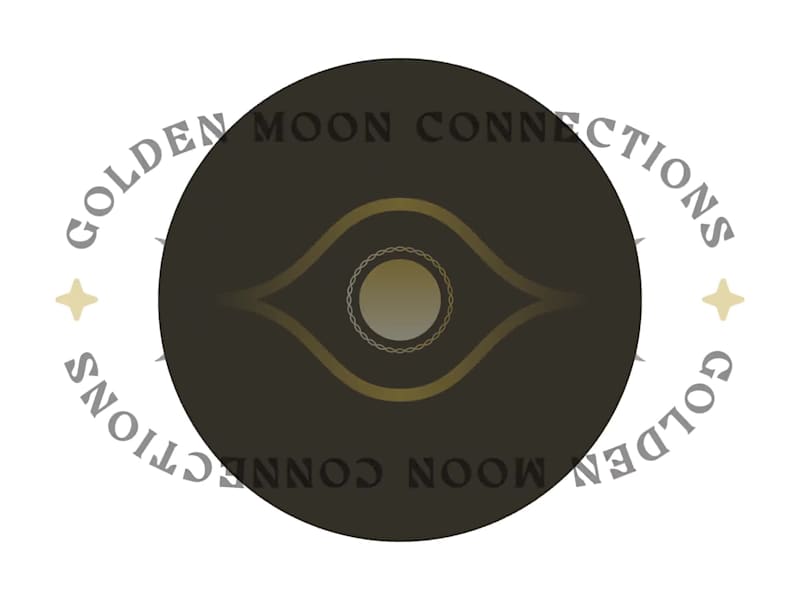 Cover image for Golden Moon Connections Logo and Business Card Design